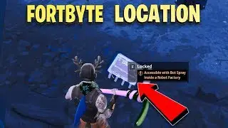 Fortnite Fortbyte #52 Location - Accessible with Bot Spray inside a Robot Factory