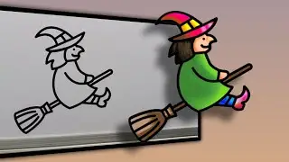 Fly man draw   cartoon drawing tutorial drawing for beginners  // only colouring   @Booktouch