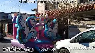 INFLABLE DE UNICORNIOS EN SECO EN 3D!!--INFLABLES KARINA 