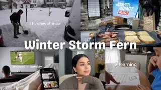 Уютный день в условиях зимней бури дома!