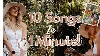 10 SONGS IN 1 MINUTE| Pop Song Mashup #shorts #1minutecover #60secondcover