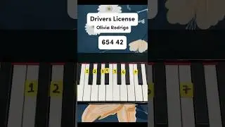 Driver License - Olivia Rodrigo (Easy Tutorial) #tutorial #music #shorts