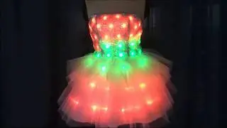 Full color LED tutu skirt for girl evening dresses WL-143A