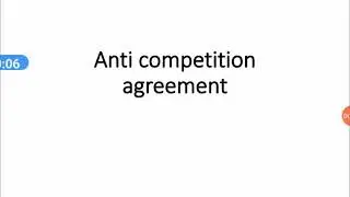 anti competition agreements and type.