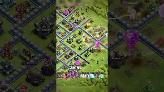 Level 17 fire ball + Earthquake spell  / clash of clans / V3nom Gaming