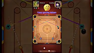 Crazy Gaming Nisham का जादू 🤠 | Carrom pool new trick #carrompool #viral #nisham #shorts #short