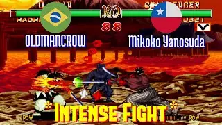 FT5 @samsho2: OLDMANCROW (BR) vs Mikoko Yanosuda (CL) [Samurai Shodown II Fightcade] Jan 30