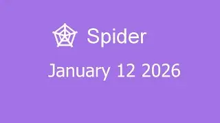 Microsoft Solitaire Collection - Spider - January 12 2026