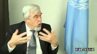CERN Director General Rolf Heuer talks to UN ECOSOC