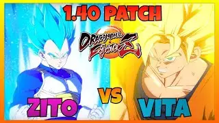 DBFZ 1.40 - ZITO vs VITA (Gogeta Blue, Blue Vegeta, Base Goku vs Blue Vegeta, SSJ Goku, Adult Gohan)