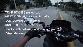 PCX 160 | TSMP Pulley Set | Acceleration Test