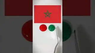 Morocco flag mixing🤔💡#shorts #asmr #paintmixing #morroco