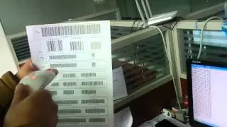 CCD barcode  scanner test