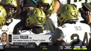 Sarah Fuller Becomes the First Woman to Kickoff at Vanderbilt