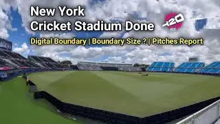 New York Cricket Stadium Digital Boundary & Size | Modular Stadium In Nassau County Final Look