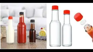 90ml 150ml 250ml Hot Sauce Round Glass Bottles#foodpackage#beveragespackaging#factory