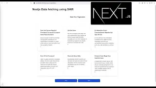 Nextjs Data fetching using SWR