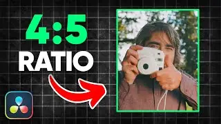 Как установить соотношение сторон 4:5 для социальных сетей в Davinci Resolve