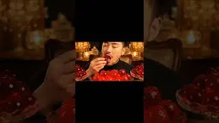 Crystal fruit mukbang 🍇✨ crunchy & shiny 💎#shorts #asmr #mukbang #relaxing