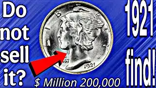 one dime liberty coin united state of America 1921