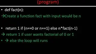 python program for factorial of a number