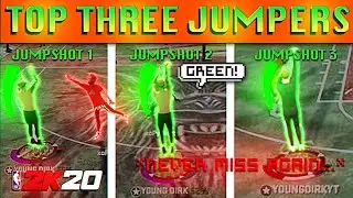 The TOP 3 BEST JUMPSHOTS IN NBA 2K20 AFTER PATCH! 110% GREENLIGHT!