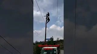 climbing #pole #noladder #11kv.
