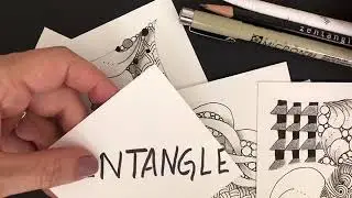 Zentangle no Brasil. V&iacute;deo 14. Aprenda um novo padr&atilde;o: Cubine.