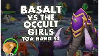 SUMMONERS WAR : Basalt Play vs TOA Hard 50 Occult Girls