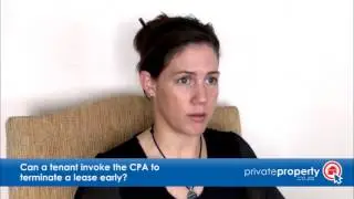 Can a tenant invoke the CPA to terminate a lease?