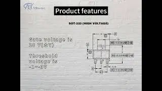 BSP171P-VB a P-channel SOT223 packaged MOS tube