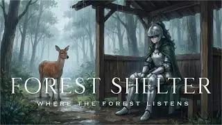 Rain at the Forest Shelter &mdash; Silent Knight | Medieval Travel Lofi