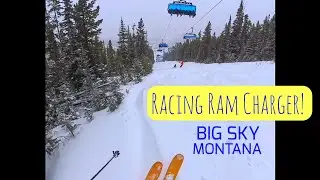 🏁  High Speed Chase Down the Tree Line - ⛷️ Skier vs Ram Charger High Speed 8 Pack @BigSkyResort 