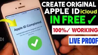 How To Make iPhone iCloud ID || Create Original Apple ID Permanently