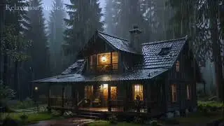 Heavy Rain at Night 🌙 Powerful Outdoor Rain Ambience