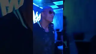 The Rock backstage before his entrance #wwe