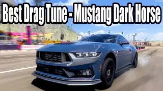 Forza Horizon 5 - Ford Mustang Dark Horse with best Drag Tune