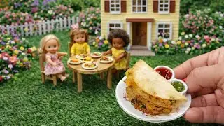 Miniature Masala Dosa | Mini Food South Indian Recipe | Tiny Cooking 