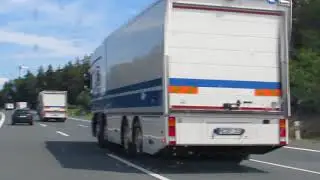 Konvoy 2 Geldtransporter + 3 S-Klasse Polizeieskorte A9