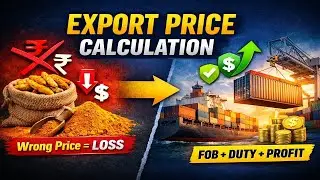 English: Export Price Calculation Explained Step-by-Step | Turmeric Export Costing EXW | FOB | CIF