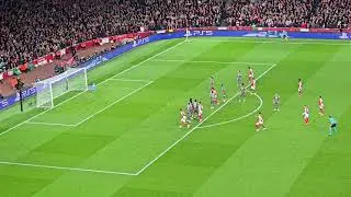 Declan Rice 2nd Free Kick Goal Arsenal v Real Madrid 
