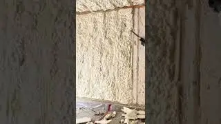 building wall spray foam insulation installation process with equipment