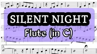 Silent Night Flute Sheet Music Backing Track Play Along Partitura