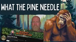 What the pine needle... is proof of Bigfoot measured by inches? Todd Standing #bigfooters 