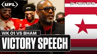 DC Defenders Week 1 Victory Speech | United Football League