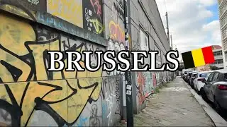 🇧🇪 Brussels, Belgium - 4K Stalingrad Neighborhood Walking Tour