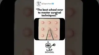 Lapschool 🖲️ #laparoscopictechniques #science #laparoscopysurgery #surgeryeducation #laparoscopia