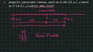 Augusto emperador romano - problema de números enteros