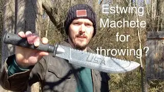 Estwing Machete and Double Bit Axe! Great for throwing!