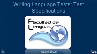 WRITING LANGUAGE TEST SPECIFICATIONS
